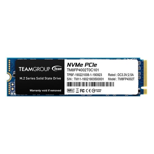 Unidad de Estado Solido SSD M.2 2TB TeamGroup TM8FP4002T0C101 MP34 NVME, PCI Express 3.0
