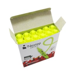 Caja Con 12 Piezas de Resaltador Amarillo Nextep NE-079A