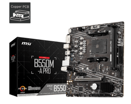 Tarjeta Madre MSI B550M-A PRO Socket AM4/MicroATX/DDR4/HDMI/DVI/PCIE/M.2