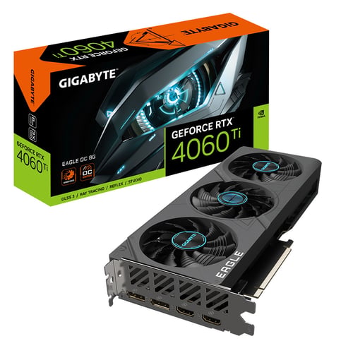 Tarjeta de Video Gigabyte Nvidia RTX 4060 TI Eagle OC 8G,128BIT, GDDR6, PCI-Express 4.0, GV-N406TEAGLE OC-8GD
