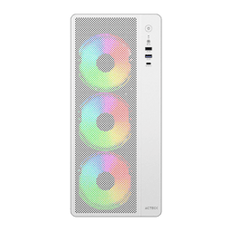 Gabinete Acteck Essen Pro X GM767/Media Torre/Cristal Templado/Sin Fuente/3 Ventiladores RGB/Color Blanco/ATX/M-ATX/ITX/AC-941716