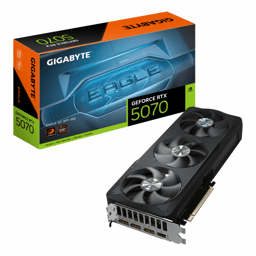 T/Video Gigabyte GV-N5070EAGLE OC-12GD Geforce RTX 5070 / 12GB GDDR7 / PCI-E 5.0 / 1x HDMI / 3x DP / RGB / Color Negro