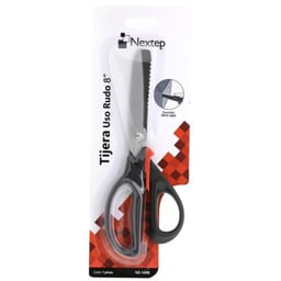 Tijera Nextep NE-148R de 8"/Para Uso Rudo/Con Función Abre Cajas/Negro