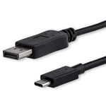 Cable Adaptador USB-C a Displayport Startech CDP2DPMM1MB 4K/ 60HZ 1M
