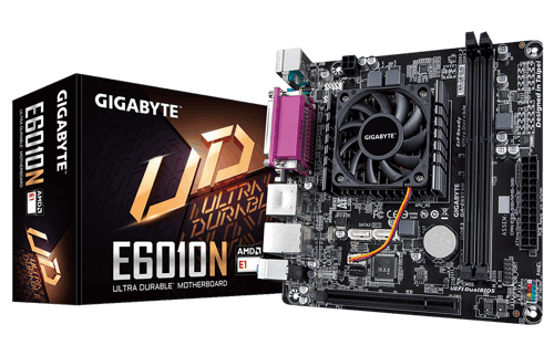 Tarjeta Madre Gigabyte GA-E6010N con procesador AMD E1-6010 / 2XDDR3 / MINI-ITX / 1XHDMI / 1XVGA