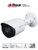 Camara Bullet Dahua HAC-HFW1500T-28 5MP/ Lente de 2.8 MM/ 111° de Apertura/ Metalica/ IR de 30 Metros/ IP67/ Soporta CVI/ CVBS/ AHD/ TVI