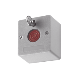Boton de Panico Cableado Hikvision DS-PD1-EB Compatible Con Cualquier Panel de Alarma/Llave de Seguridad/NA/NC/Material Retardante Al Fuego