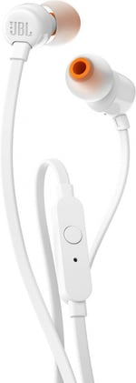 Audifonos Intrauriculares Con Microfono T110, Alambrico, JBL, 1M, 3.5MM, Blanco, JBLT110WHTAM