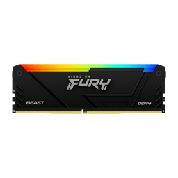 Memoria DDR4 / 16GB / 3200MHz / Kingston Fury Beast RGB / KF432C16BB2A/16 / NON-ECC / CL16 / Negro