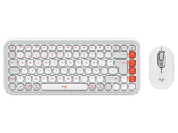 Kit Teclado y Mouse Inalambrico Logitech Pop Icon/Bluetooth/Blanco/920-013055