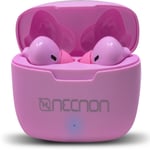 Audifono Inalambrico Necnon NTWS-03 BT NBAB030400 Bluetooth/ Indicador LED/ 30MAH/ Color Rosa
