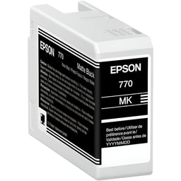 Cartucho de Tinta Epson Negro Mate Ultrachrome Pro10 T770, 25ml, T770820