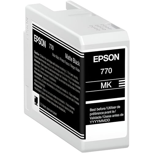 Cartucho de Tinta Epson Negro Mate Ultrachrome Pro10 T770, 25ml, T770820