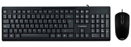 Kit Teclado y Mouse Acteck AC-928984 Alambrico/ USB/ Color Negro