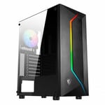 Gabinete MSI MAG Vampiric 100R Negro/ Mid Tower/ 2X Ventiladores/ Sin Fuente/ USB 3.2