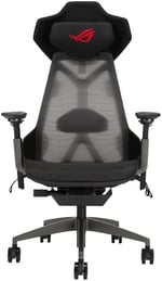 Silla Gamer Asus SL400 Rog Destrier/BK/WW / Color Negro / 120Kg / Ergonómica / Con Reposabrazos / 360 Grados / Panel Acústico / Marco De Aluminio / Malla Transpirable