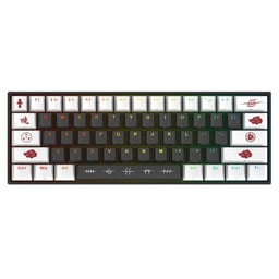 Teclado Mecánico Checkpoint Naruto Ninja Akatsuki RGB Red Switches NEGRO