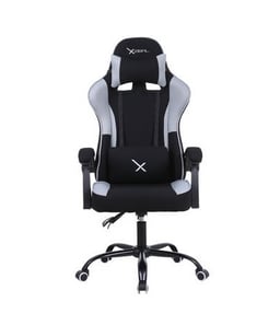 Silla Gamer Stylos XZ20 Gris, con Brazo Ajustable/ Tela/ Soporte Lumbar/ Hasta 100 KG, XZSXZ20B