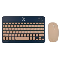 Kit Teclado y Mouse Inalambrico Perfect Choice PC-201274 Genova/Compacto/Color Azul