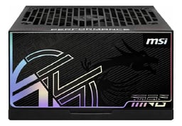 Fuente De Poder 1300W MSI MPG AI1300TS PCIE5 80 PLUS TITANIUM 50/60 HZ ATX 3.1 PCIe 5.1 12V-2X6 NEGRO