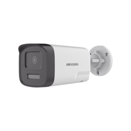 Camara Bala TurboHD Hikvision DS-2CE17D0T-LTS 2mpx / Lente 3.6 mm / 40 mts IR Exir + 40 mts Luz Blanca / Microfono / Bocina Integrado / Exterior IP67 / DWDR / Audio Bidireccional + Dual Light + ColorVU