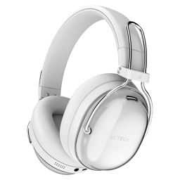 Diadema Audifonos C/Microfono Inalambricos Acteck Luxe Pure HP730/Bluetooth/Cancelacion de Ruido Hibrido/Color Blanco/AC-940887