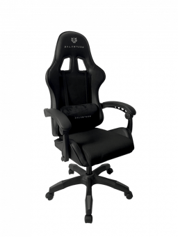 Silla Gamer Balam Rush Power Rush V2 Black Edition Tela/ Piel, Reclinable, Negro, BR-934534