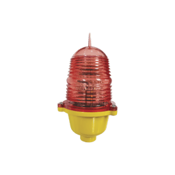 Lámpara de obstrucción led rojo con interruptor solar, EI-LBIB