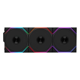 Kit De 3 Ventiladores Lian Li Uni Fan Tl Para Gabinete / 3X120MM / RGB / 2600RPM / Negro / 12TL1W3B.00