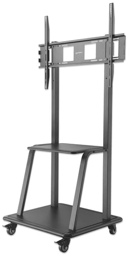 Soporte Tipo Carro Para TV de 37-100" Manhattan 461665 Hasta 150KG, Color Negro