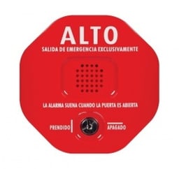 Alarma Multifunción STI 105dB, Rojo, Exit Stopper para una Puerta, STI-6400