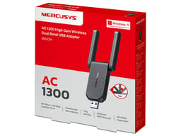 Tarjeta de Red Inalámbrica USB 3.0 Mercusys MA32H de Doble Banda 867Mbps 5GHz/400Mbps 2.4GHz/MU-MIMO