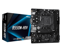 Tarjeta Madre Asrock B550M-HDV Socket AM4/ HDMI/ DDR4/ 64GB/ Micro ATX/ SATA III/ USB