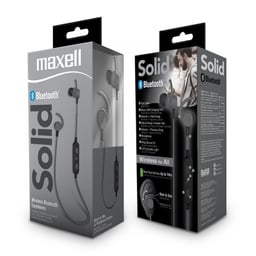 Audifonos Inalambricos Maxell Solid 347778 / Bluetooth / USB / Negro-Gris / MM401MAX991
