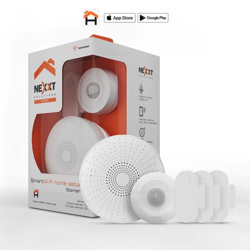 Kit de Alarma Inteligente Nexxt AHBWPMO4U1 Con Conexion WI-FI