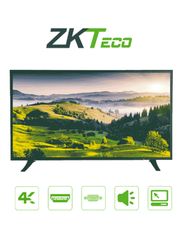 Monitor 43" ZKteco ZD43-4K LED 4K Ultra HD/HDMI/VGA/Altavoces Incorporados/Angulo de Vision Horizontal 170°/Soporte Vesa/Operacion 24/7