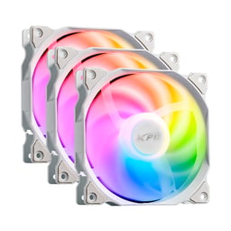 Kit de 3 Ventiladores XPG Vento 120 ARGB PWM/3X120MM/1850RPM/Color Blanco/VENTO120ARGBPWM3C-WHCWW
