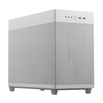 Gabinete Asus AP201/WHT/Mesh Mini Torre,Paneles de Malla, Mini ITX, Blanco, sin Fan, sin Fuente