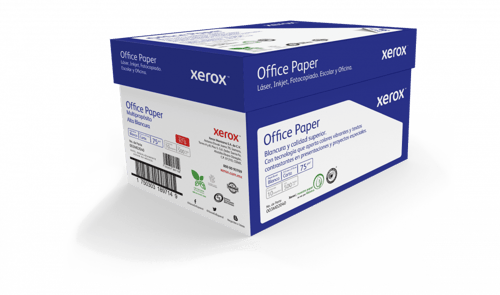 Caja C/5000 Hojas de Papel Bond Xerox 3M2040 Office Paper, Tamaño Carta, 75GR/M2, Blancura 97%