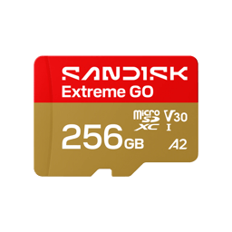 Memoria microSD SANDISK Extreme GO 256GB UHS-I Hasta 240MB/s SDSQXGN-256G-GN6MN