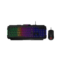Kit Teclado Y Mouse Alámbrico Gamer MSI Forge GK100 Combo LS / RGB / Óptico / 7 Botones / 6400DPI / Español / Color Negro