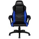 Silla Gamer Nitro Concepts NC-C100-BB Negro/ Azul, Hasta 120KG, Piel/ Nylon