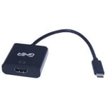 Adaptador USB 3.1 TIPO-C Macho a HDMI Hembra/ Salida de Video 4K Ghia ADAP-12 Negro