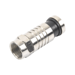 Conector F Macho De Compresión Para Cable RG-59 / EPCOM TT-CON-509-RG59 / Cuerpo De Bronce Niquelado