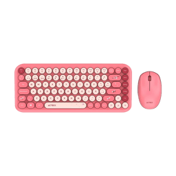 Kit Teclado y Mouse Inalambrico Acteck Creator Chic K- Colors MK480, Color Rojo, 2.4 MHZ, Diseño Vanguardista, Teclas de Membrana, AC-940245