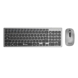 Kit Teclado Y Mouse Inalámbrico Stylos STPKTM6G RECARGABLE 96% MEMBRANA 1600 DPI COLOR PLATA