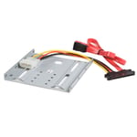 Juego Kit Adaptador de Montaje Startech BRACKET25SAT para Disco Duro SATA de 2.5" en Bahia Frontal de 3.5"