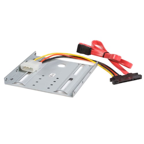 Juego Kit Adaptador de Montaje Startech BRACKET25SAT para Disco Duro SATA de 2.5" en Bahia Frontal de 3.5"