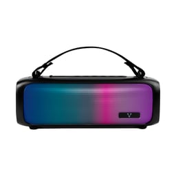 Bocina Portatil Vorago BSP-260 / Bluetooth / Color Negro / USB-C / 3.5mm / RGB / 16W RMS / Hasta 7 Hrs