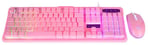 Kit Teclado y Mouse Gamer Balam Rush Squad KTM330 Alambrico/ USB/ 3600 Dpi/ Color Rosa, BR-932769